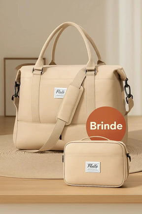 Bolsa-Malas Impermeável com Bolsos Multifuncionais - +Brinde