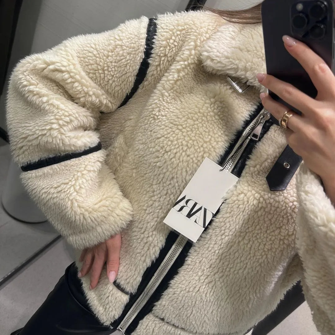 Jaqueta Zara Creamy Modelo Exclusivo Inverno 2025