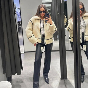 Jaqueta Zara Creamy Modelo Exclusivo Inverno 2025